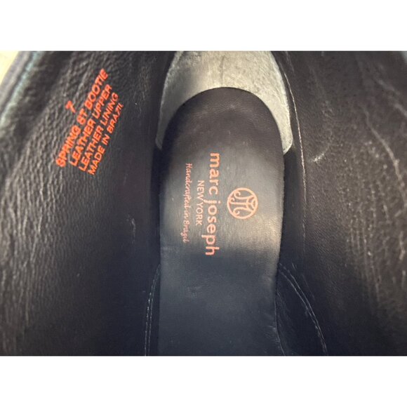 Marc Joseph New York Women's Spring Street  Leather Bootie Navy Mini 7 M - Picture 10 of 13